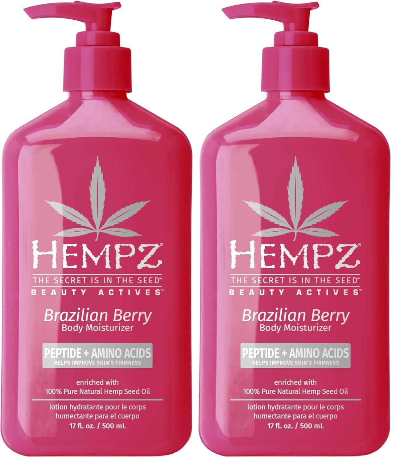 image:imageHEMPZ Sweet Almond amp KOA Body Lotion Moisturizing Hemp Seed Oil and Shea Butter Hydrating Vegan Lotion for Dry Skin 17 ozBrazilian Berry