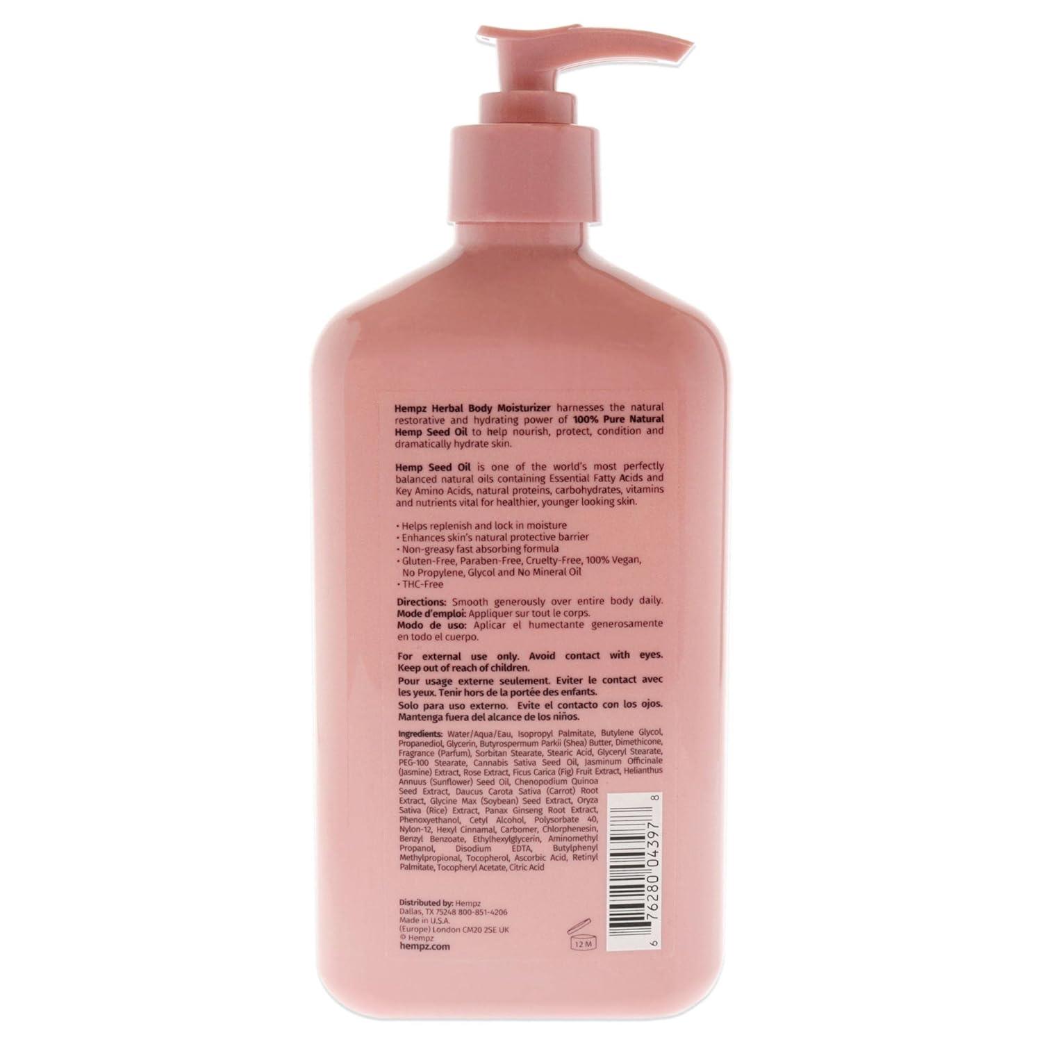 image:imageHEMPZ Sweet Almond amp KOA Body Lotion Moisturizing Hemp Seed Oil and Shea Butter Hydrating Vegan Lotion for Dry Skin 17 ozJasmine Rose