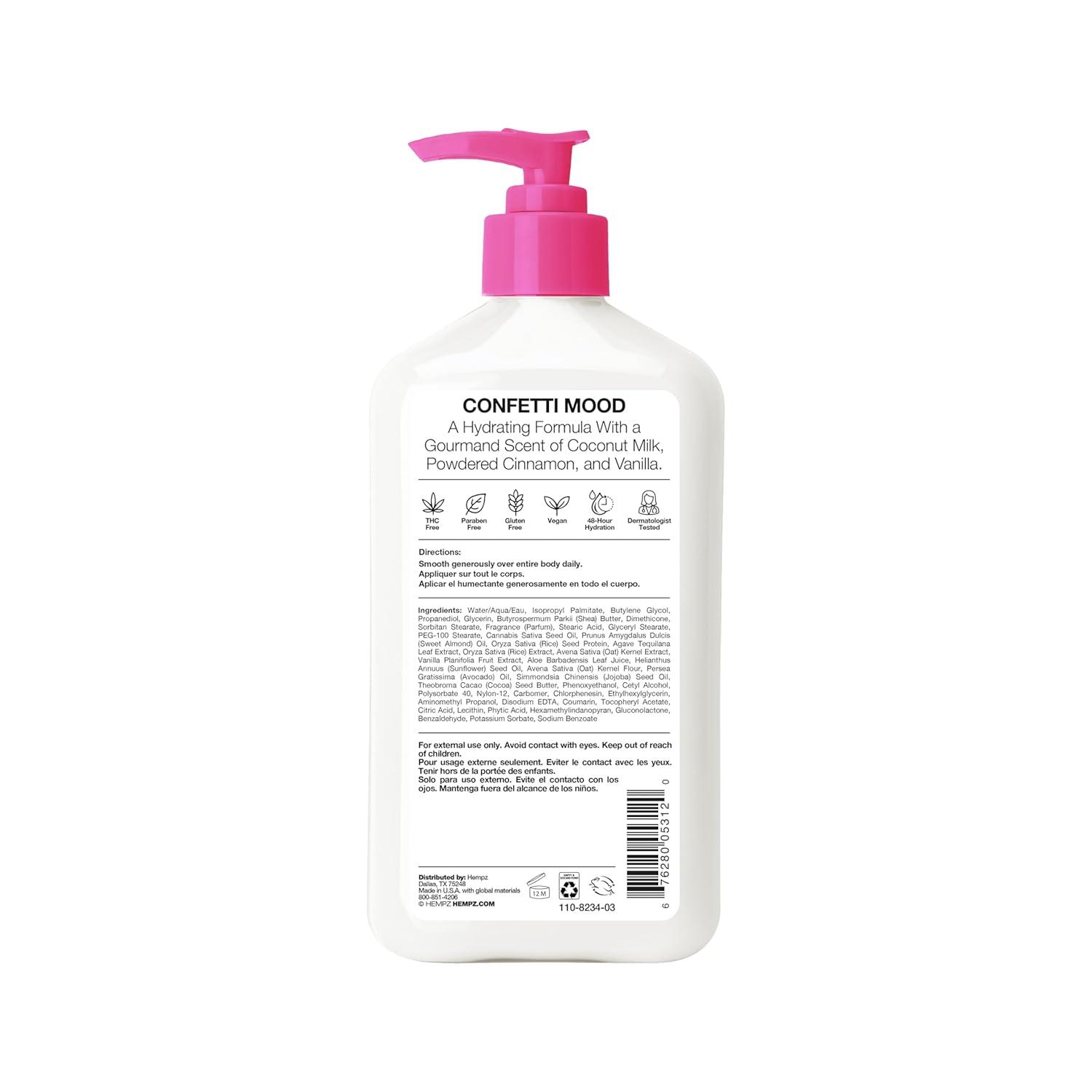 image:imageHempz Body Lotion Buttercream Vanilla Cake Celebration Limited Edition Daily Moisturizing Cream Shea Butter Aloe Skin Care Products Hemp Seed Oil 17 OzVanilla