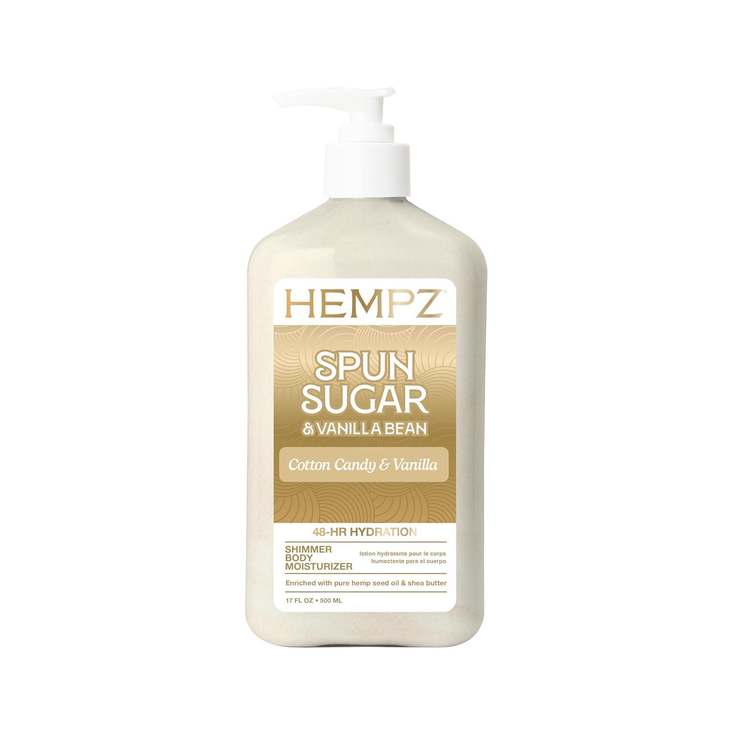 image:imageHempz Cotton Candy Scented Body Lotion Spun Sugar amp Vanilla Bean Hydrating Moisturizer for Dry Skin Body amp Hands Self Care Routine Must Have 17 fl ozSpun Sugar Vanilla Bean