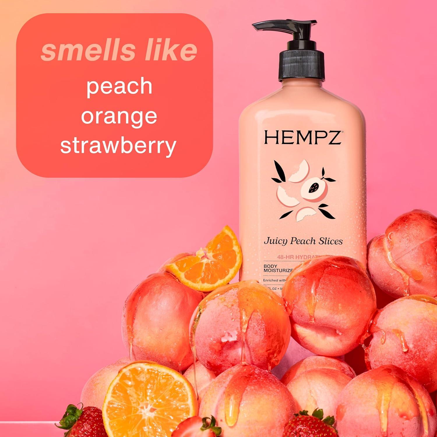image:imageHempz Juicy Peach Lotion Hydrating Body Moisturizer juicy fruit 17 floz