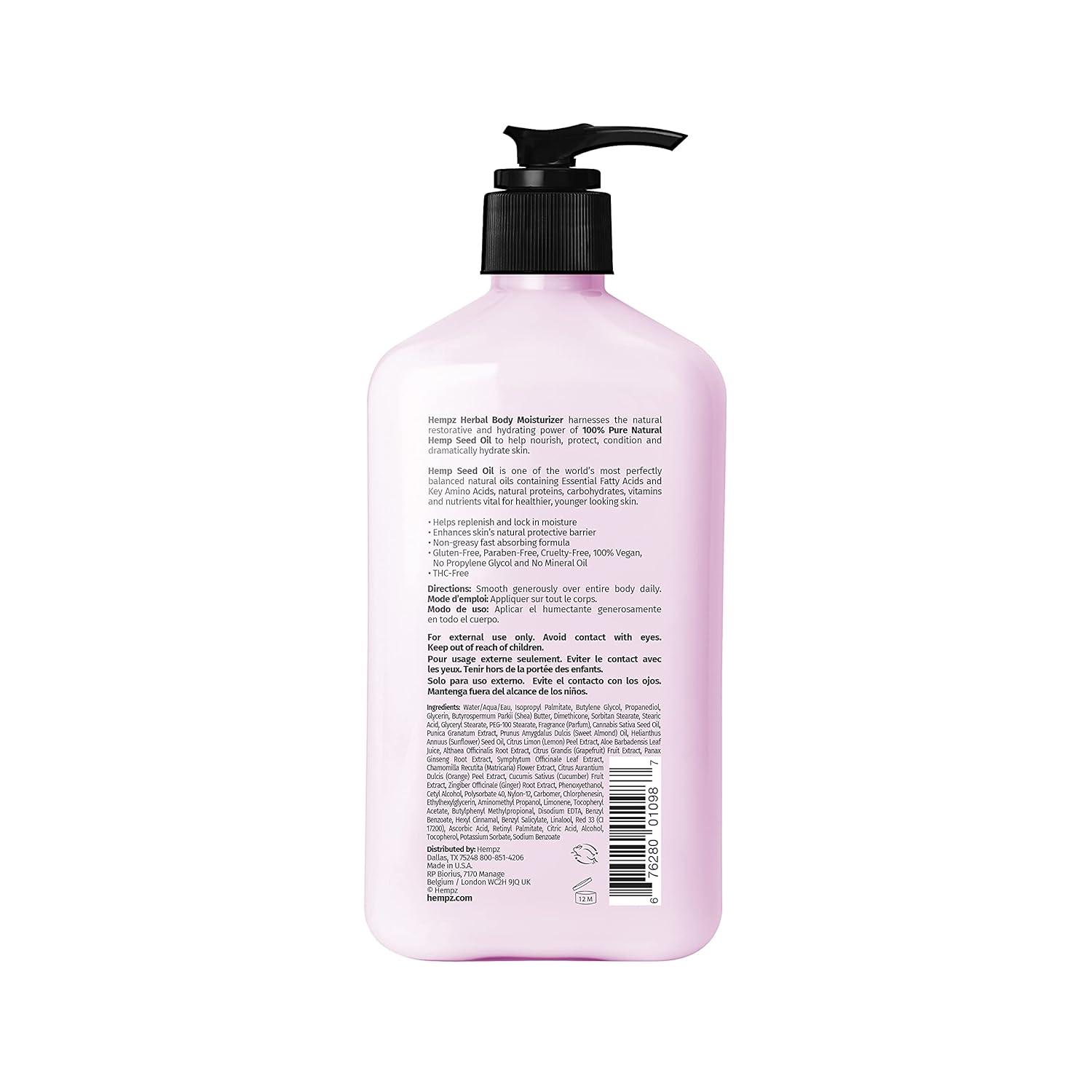 image:imageHempz Whipped Vanilla amp Coconut Cream Body amp Hand Lotion Vegan Formula for Men or Women 17 ozBright Citrus