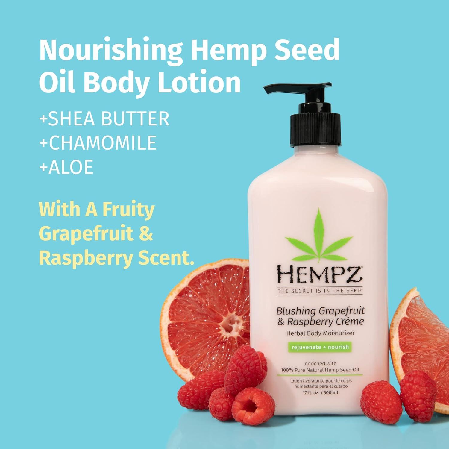 image:imageHempz Whipped Vanilla amp Coconut Cream Body amp Hand Lotion Vegan Formula for Men or Women 17 ozCitrus and Raspberry