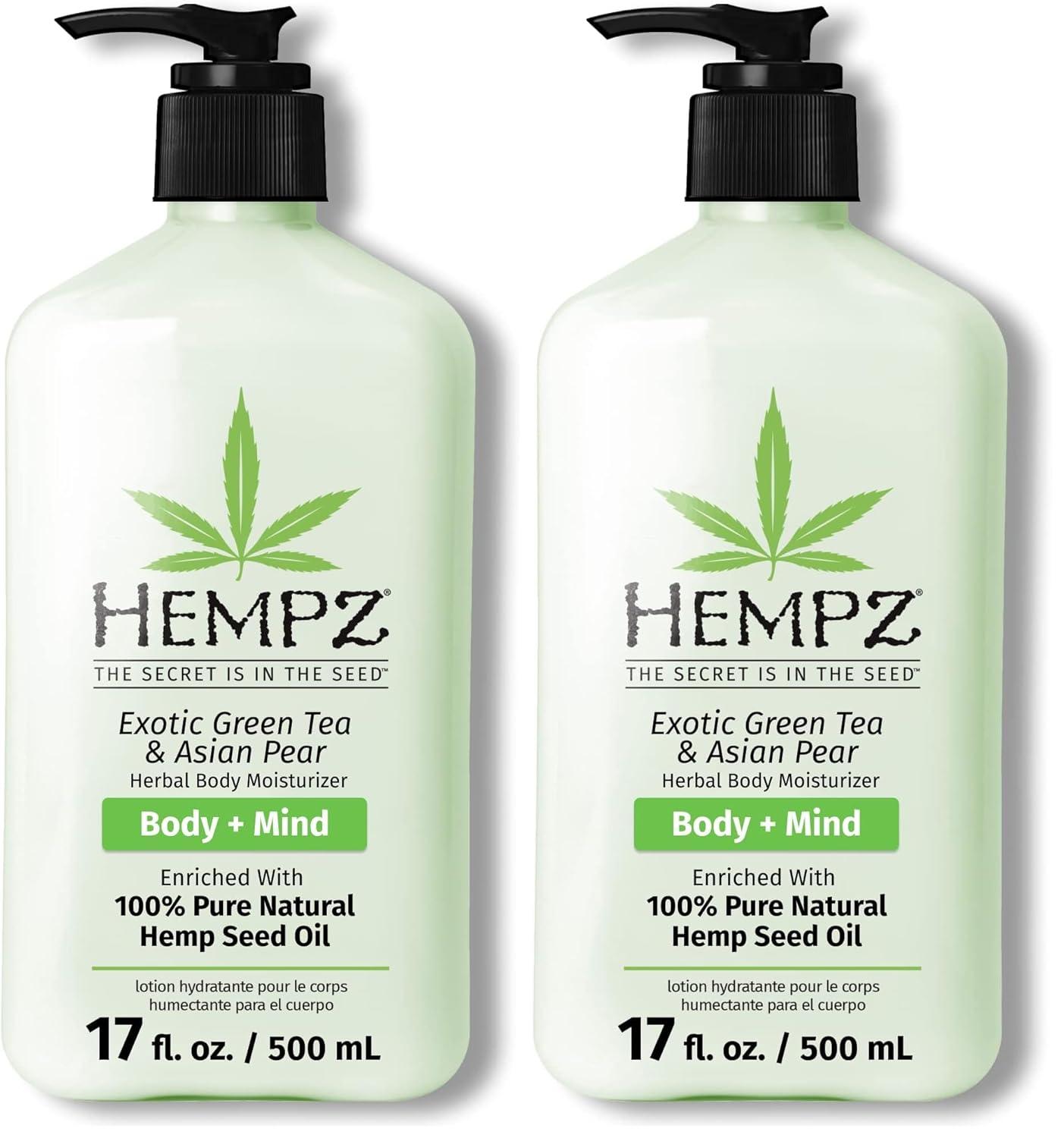 image:imageHempz Whipped Vanilla amp Coconut Cream Body amp Hand Lotion Vegan Formula for Men or Women 17 ozExotic Green Tea Pear