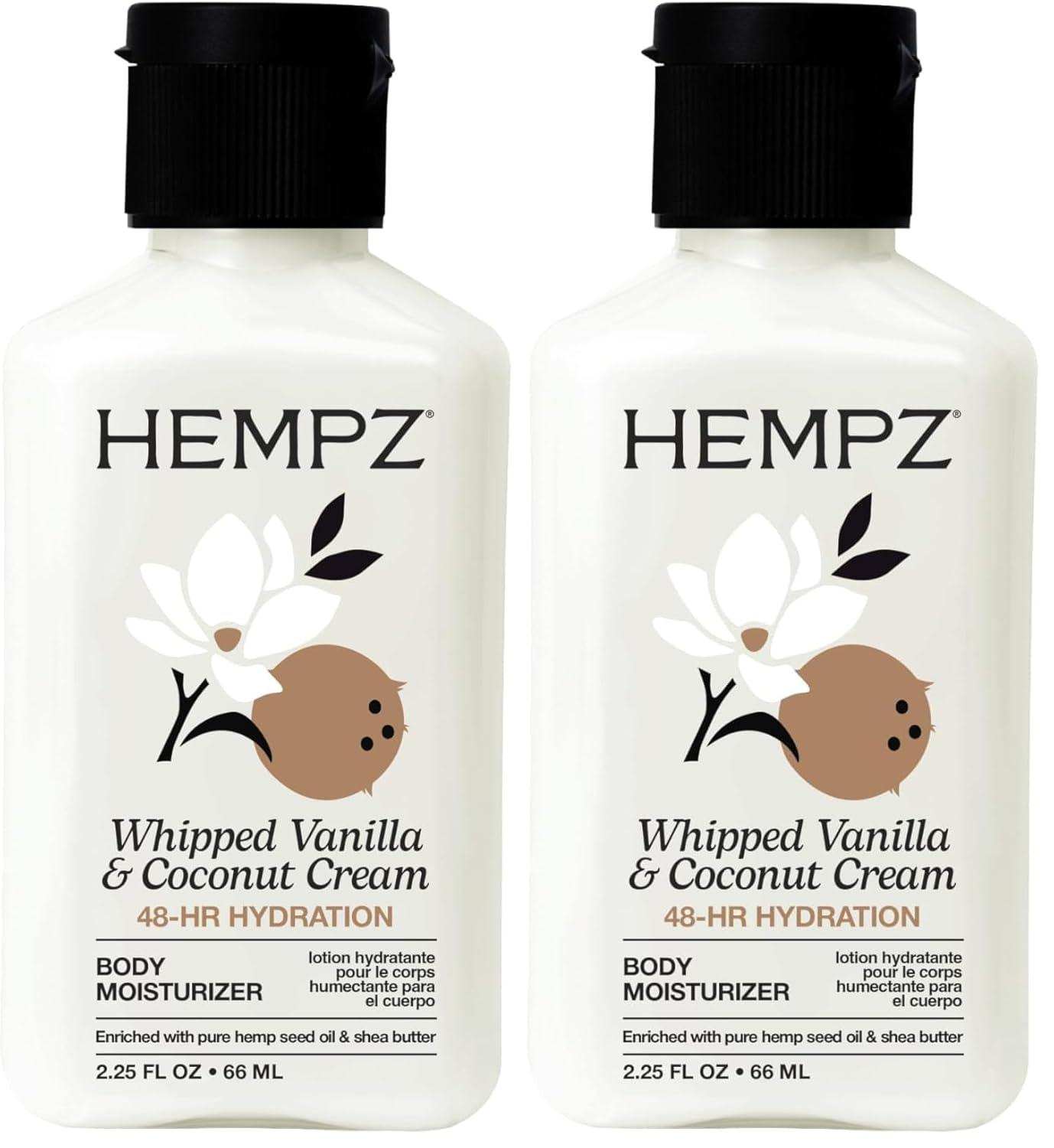image:imageHempz Whipped Vanilla amp Coconut Cream Body amp Hand Lotion Vegan Formula for Men or Women 17 ozVanilla Coconut Cream