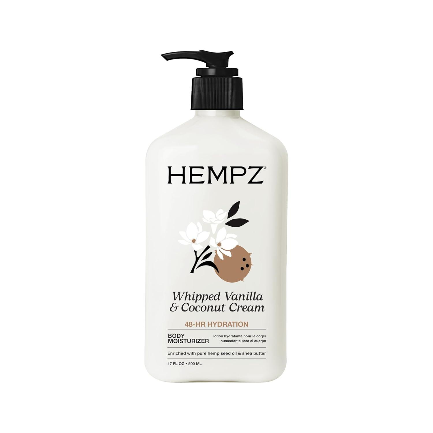 image:imageHempz Whipped Vanilla amp Coconut Cream Body amp Hand Lotion Vegan Formula for Men or Women 17 ozVanilla Coconut Cream