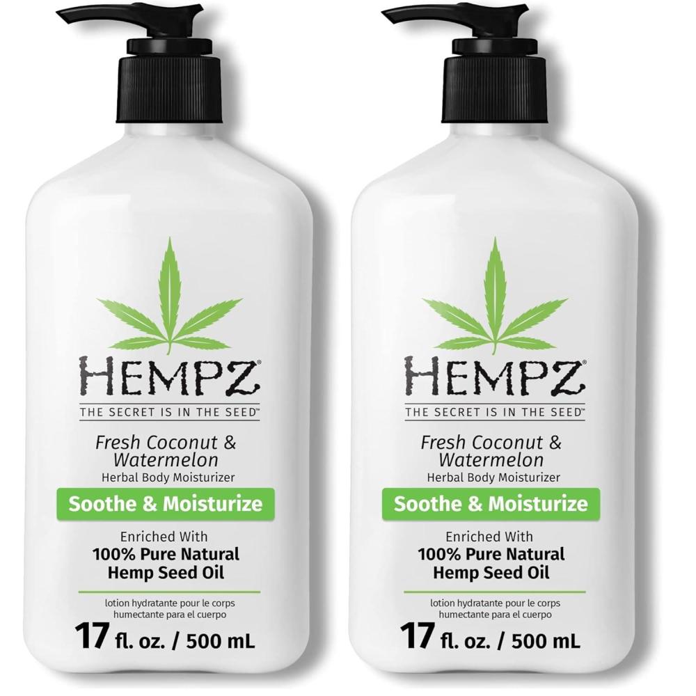 image:imageHempz Whipped Vanilla amp Coconut Cream Body amp Hand Lotion Vegan Formula for Men or Women 17 ozCoconut Watermelon