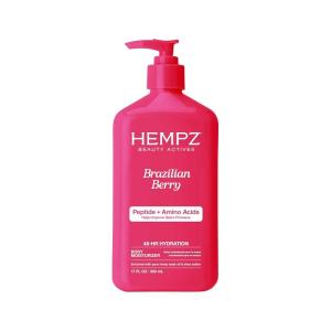 HEMPZ Sweet Almond & KOA Body Lotion, Moisturizing Hemp Seed Oil and Shea Butter, Hydrating Vegan Lotion for Dry Skin, 17 oz(Brazilian Berry)