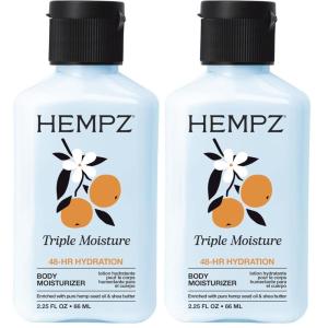 Hempz Sensitive Skin Herbal Moisturizer: Soothing Lotion with Oatmeal, Shea Butter, Hemp, Cocoa, Mango Seed – 17 Fl Oz(2.25 Fl Oz (Pack of 2))