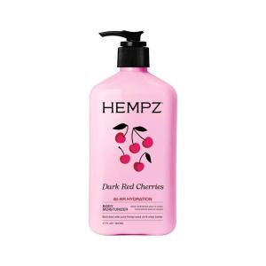 Hempz Whipped Vanilla & Coconut Cream Body & Hand Lotion, Vegan Formula, for Men or Women, 17 oz.(Dark Red Cherries)