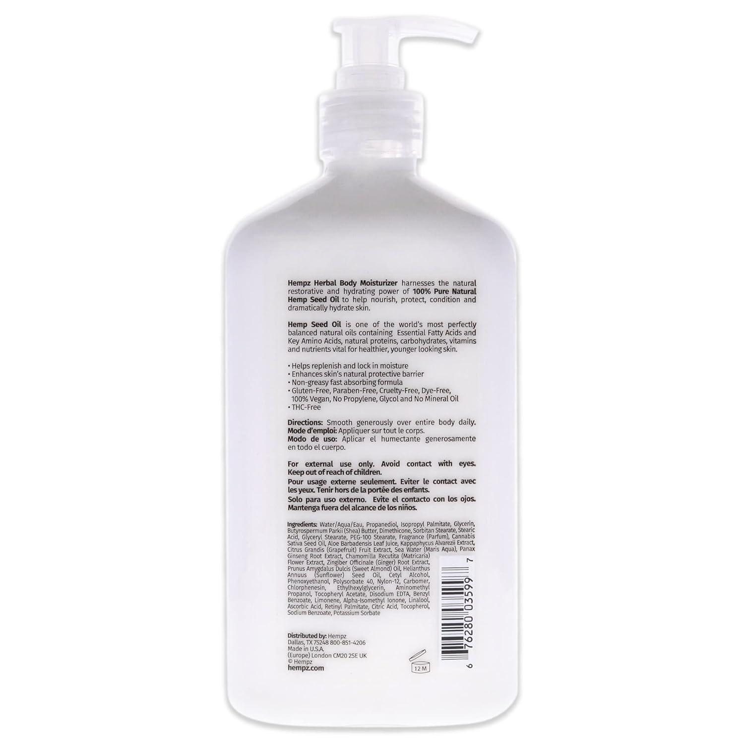 image:imageHEMPZ Body Lotion Pink Pomelo amp Himalayan Sea Salt Daily Moisturizing Cream 17 Fl OzPink Pomelo