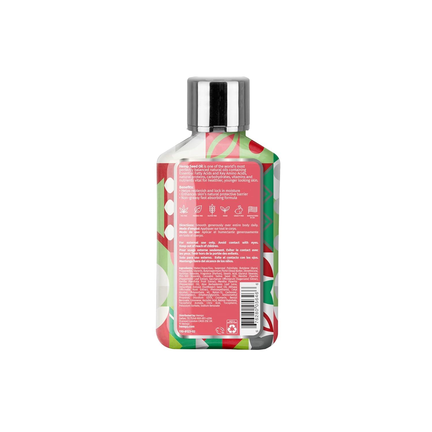 image:imageHempz Crushed Peppermint Sugar Body Lotion Moisturizer for men and women Holiday Gifts 17 ozCrushed Peppermint Sugar