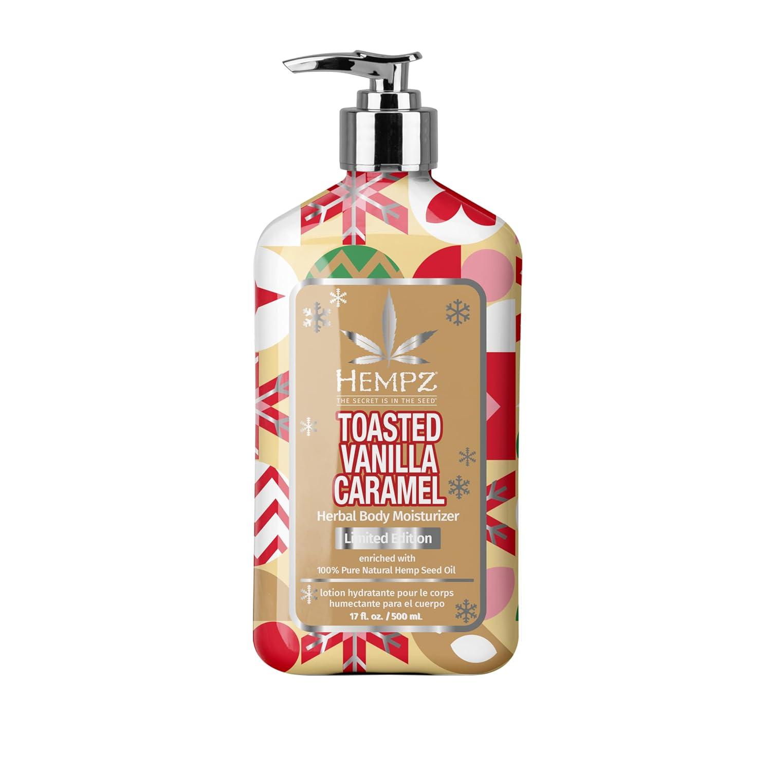image:imageHempz Crushed Peppermint Sugar Body Lotion Moisturizer for men and women Holiday Gifts 17 ozToasted Vanilla Caramel