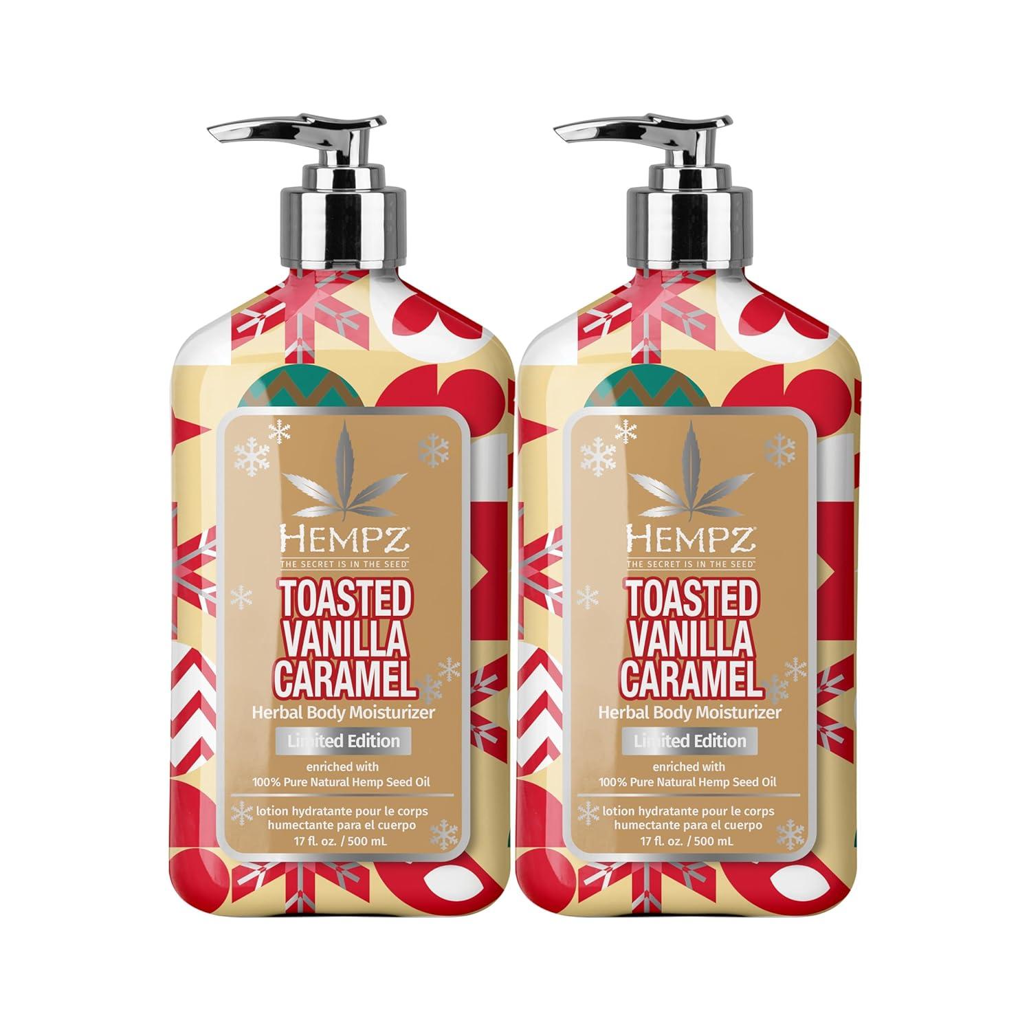 image:imageHempz Crushed Peppermint Sugar Body Lotion Moisturizer for men and women Holiday Gifts 17 ozToasted Vanilla Caramel