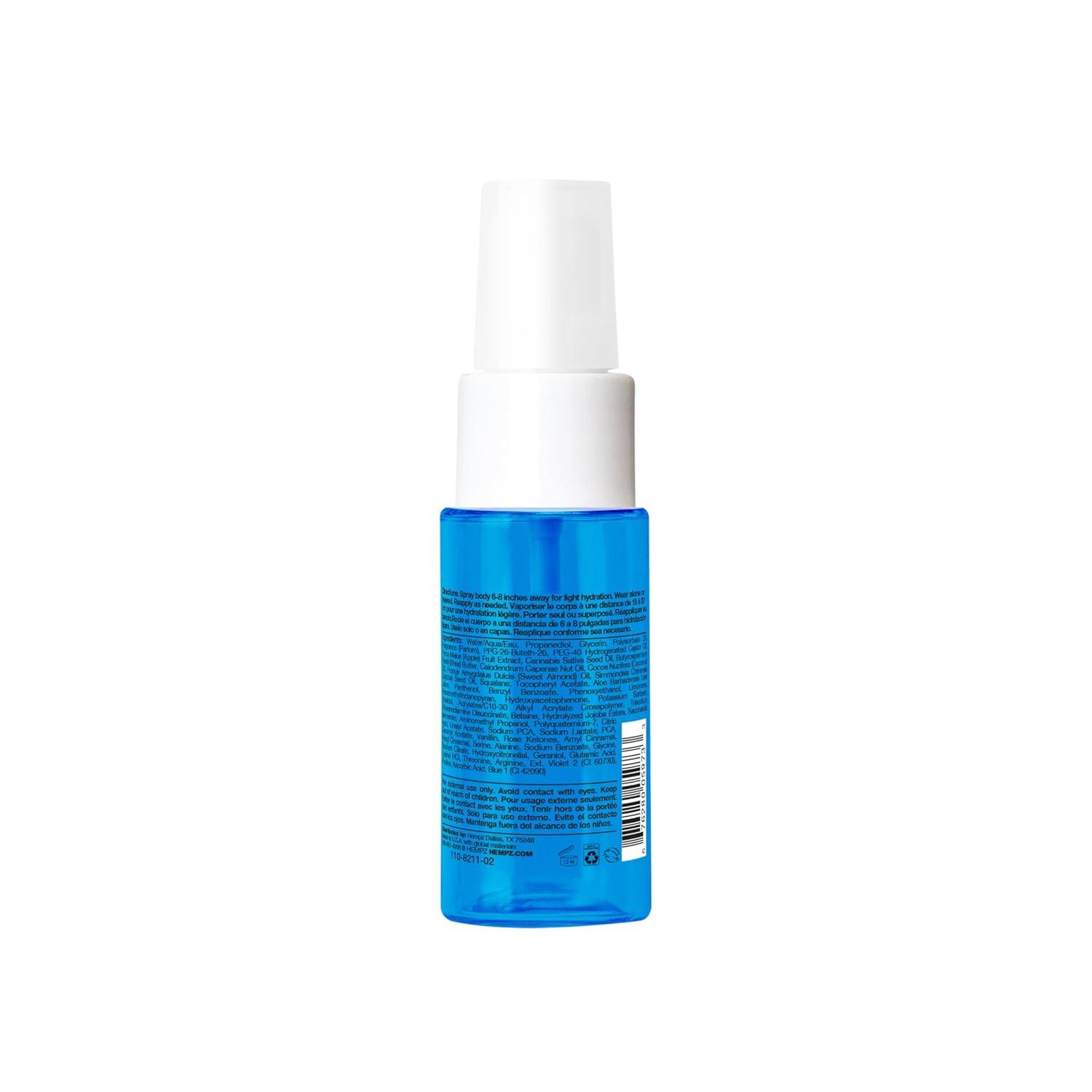 image:imageHempz Hydrating Body Mist Spray Triple Moisture Lightweight Fragrance Travel Size Moisturizer 1 floz