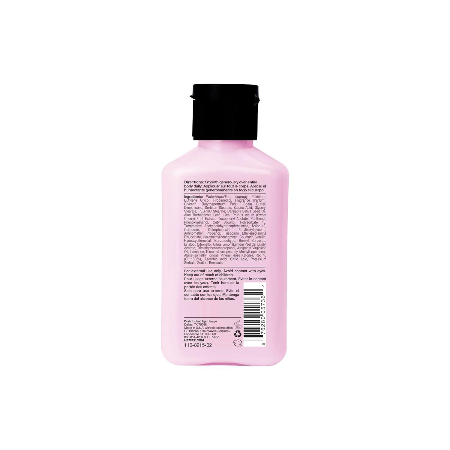 image:imageHempz Mini Cherry Lotion Ultra Hydrating Moisturizer for Body and Hands Dark Red Cherries travel friendly 225 oz