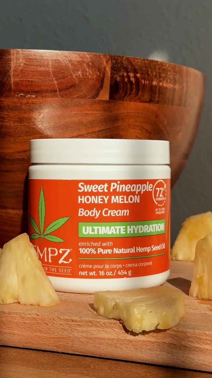 image:imageHempz NEW Lux Body Cream Sweet Pineapple amp Honey Melon Herbal Ultra Hydrating 16 oz
