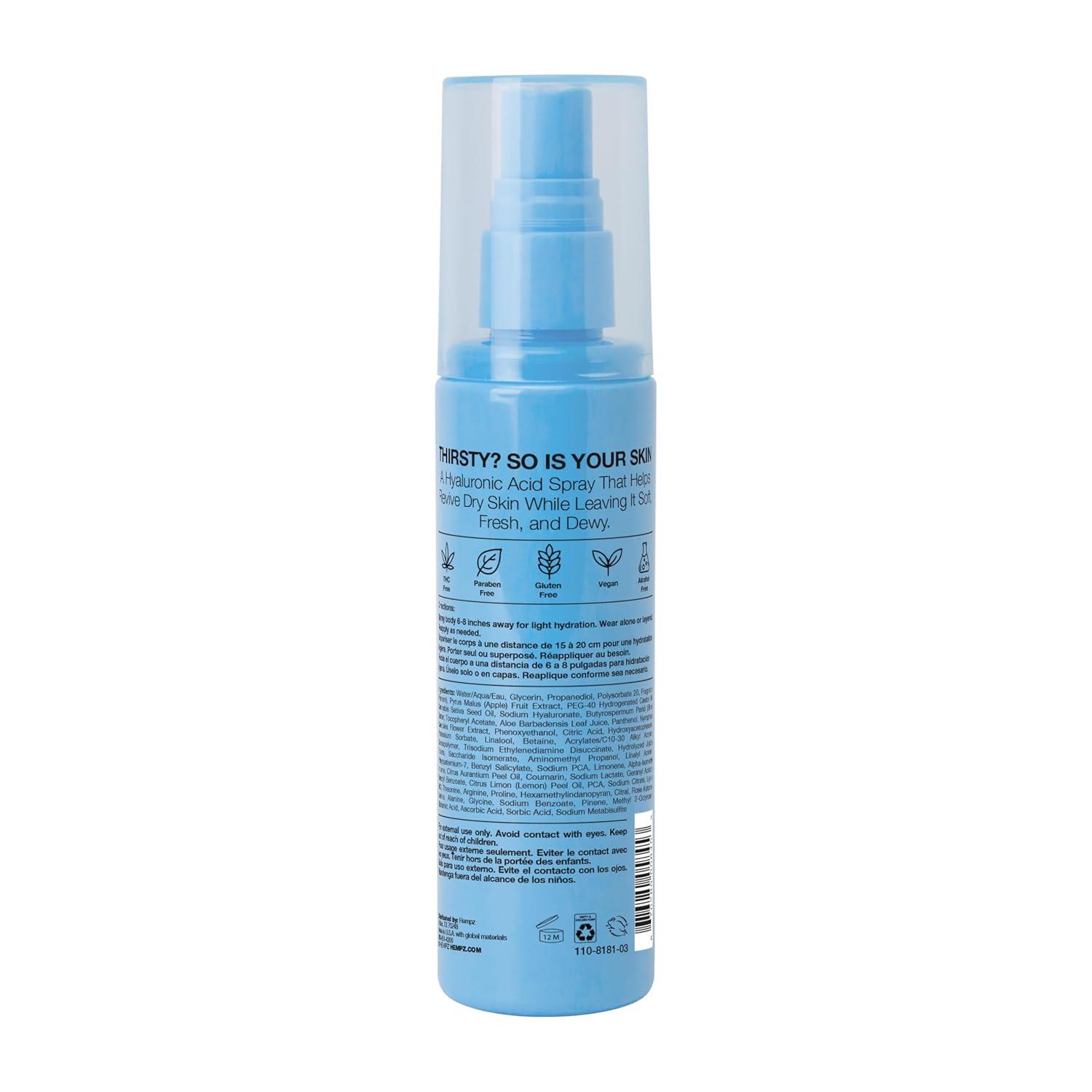 image:imageHempz Ocean Breeze Body Moisturizer Spray Hydrating Lightweight Mist with Hyaluronic Acid Travel Friendly 34 floz