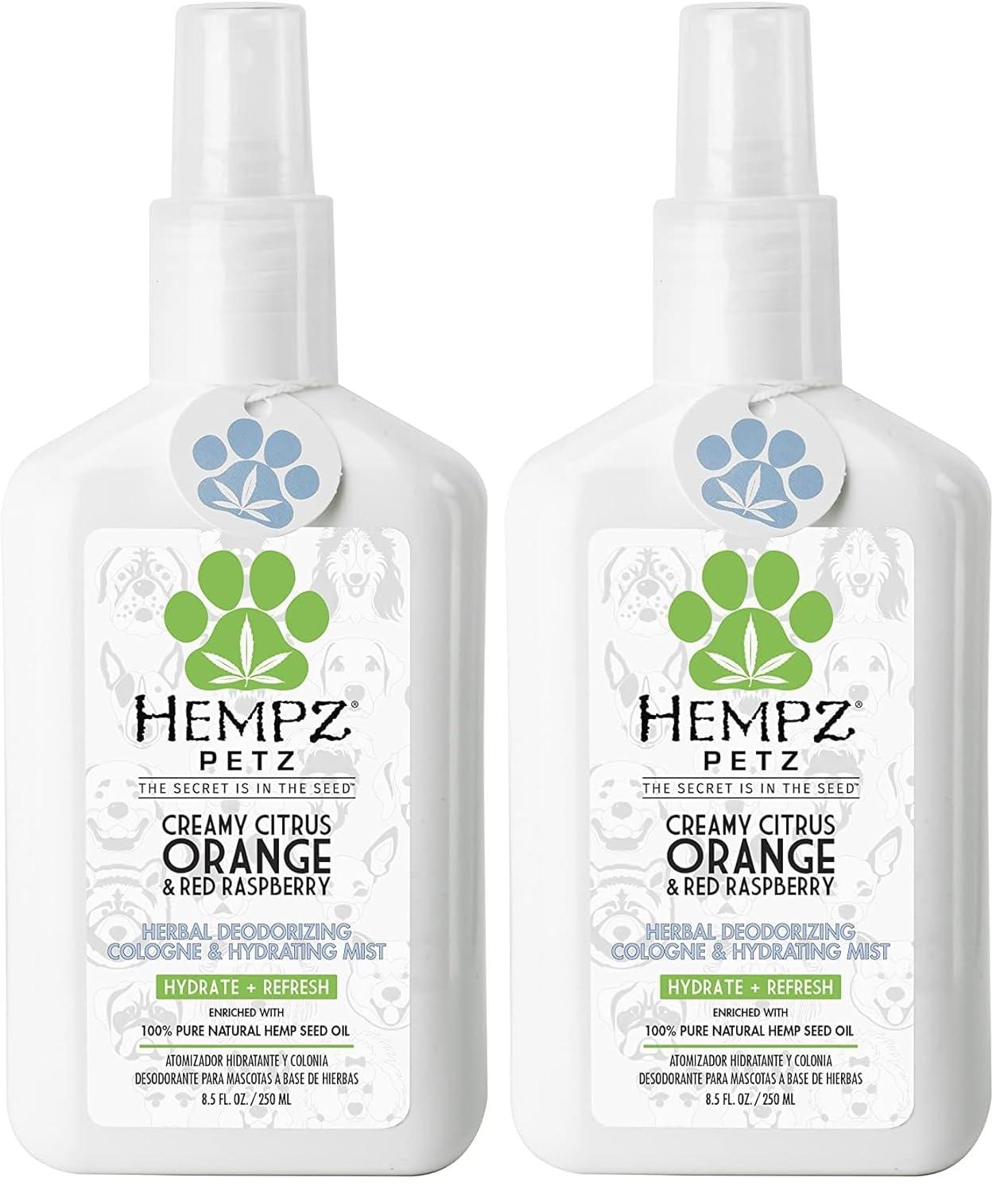 image:imageHempz Petz Dog Cologne Creamy Citrus Orange amp Red Raspberry 85 fl oz Hydrating Puppy PerfumeCreamy Citrus Orange Red Raspberry