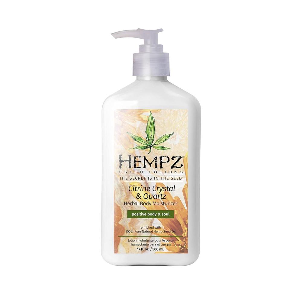 image:imageHEMPZ Body Lotion Pink Pomelo amp Himalayan Sea Salt Daily Moisturizing Cream 17 Fl OzCitrine Crystal Quartz