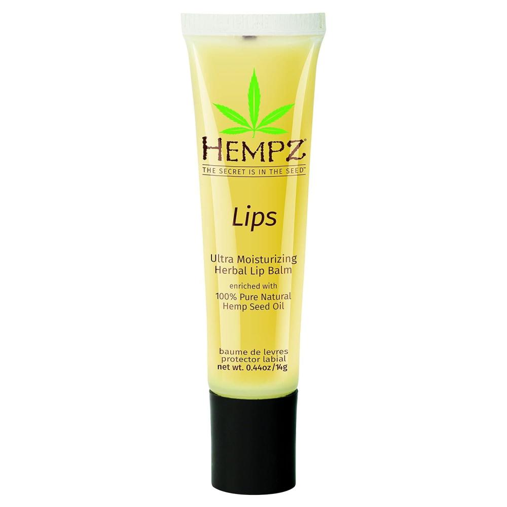 image:imageHEMPZ Herbal Ultra Moisturizing Lip Balm Lip Treatment for Dry Cracked Lips Provides Hydration and Nourishment for Men and Women Premium 100 Pure Natural Hemp Seed Oil 44 oz044 Ounce Pack of 1