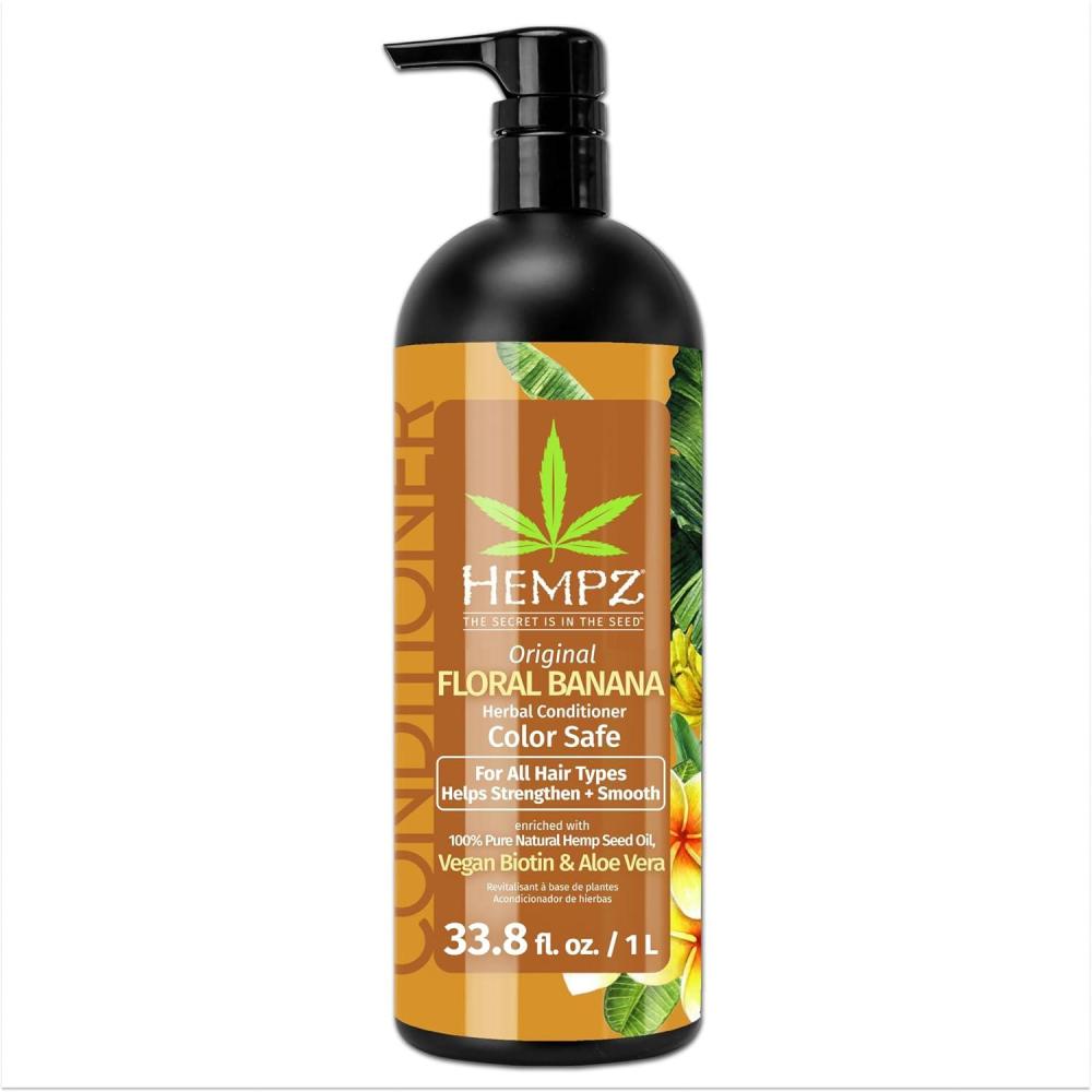 image:imageHempz Biotin Conditioner Sweet Pineapple amp Honey Melon For ThinFine Hair Growth amp Strengthening of Dry Damaged and Color Treated Hair Hydrating Softening Moisturizing 338 Fl OZBanana 338 Oz