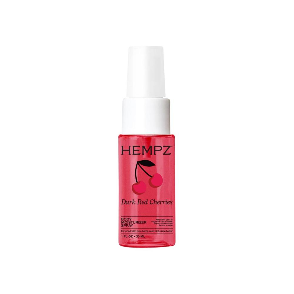 image:imageHempz Cherry Hydrating Mist Spray Dark Red Cherries lightweight fragrance Travel Size Moisturizer Beach Vacation Essential 1 floz