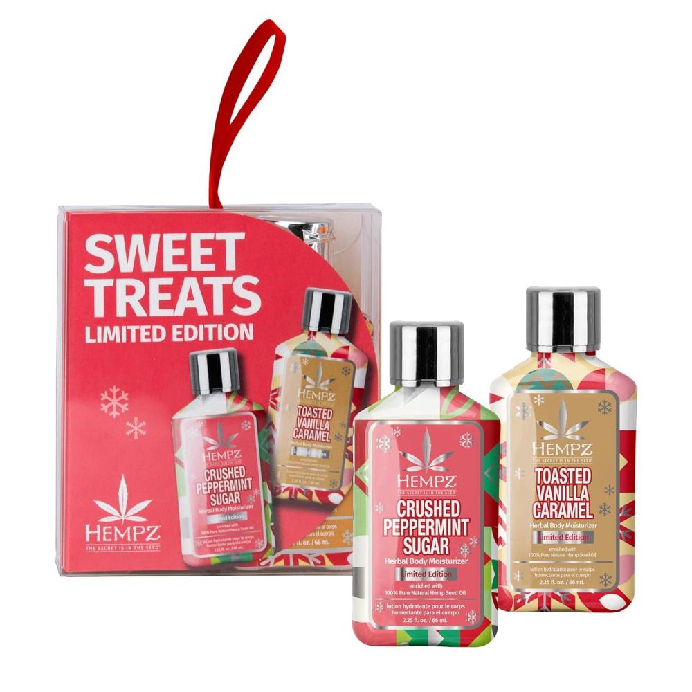 image:imageHempz Crushed Peppermint Sugar Body Lotion Moisturizer for men and women Holiday Gifts 17 ozCrushed Peppermint Sugar and Toasted Vanilla Caramel