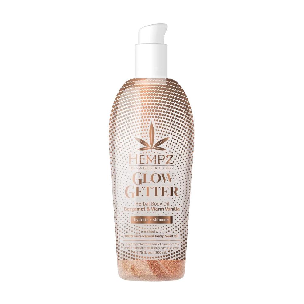 image:imageHempz Glow Getter Hydrating Body Oil with Shimmer 676 oz