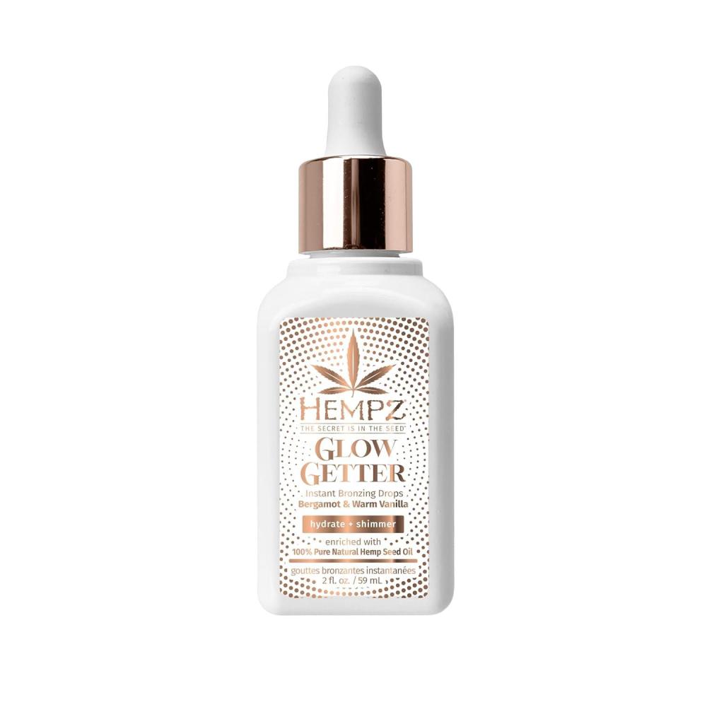 image:imageHempz NEW Glow Getter Instant Bronzing Drops Dewy Face Bronzer Hydrating Shimmer 2 oz