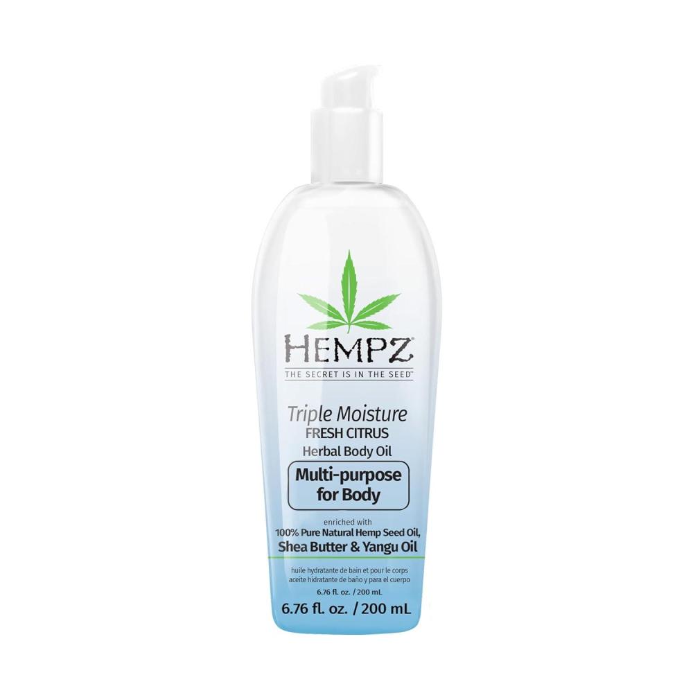 image:imageHempz Original Floral Banana Hydrating Body Oil for Scars amp Stretchmarks Moisturizing Vitamin Rich Hempseed Formula for Restoring Damaged or Extremely Dry Skin for Men or Women 676 OzCitrus