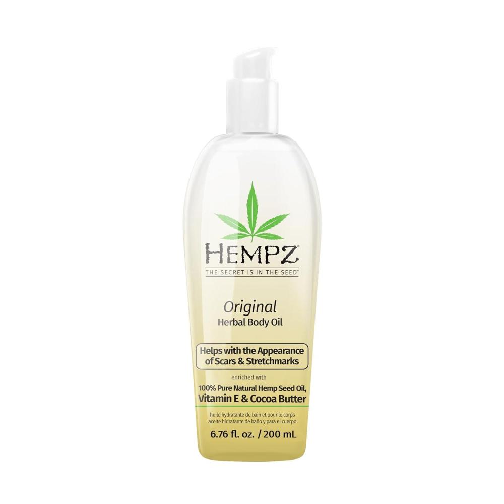 image:imageHempz Original Floral Banana Hydrating Body Oil for Scars amp Stretchmarks Moisturizing Vitamin Rich Hempseed Formula for Restoring Damaged or Extremely Dry Skin for Men or Women 676 OzFloral Banana