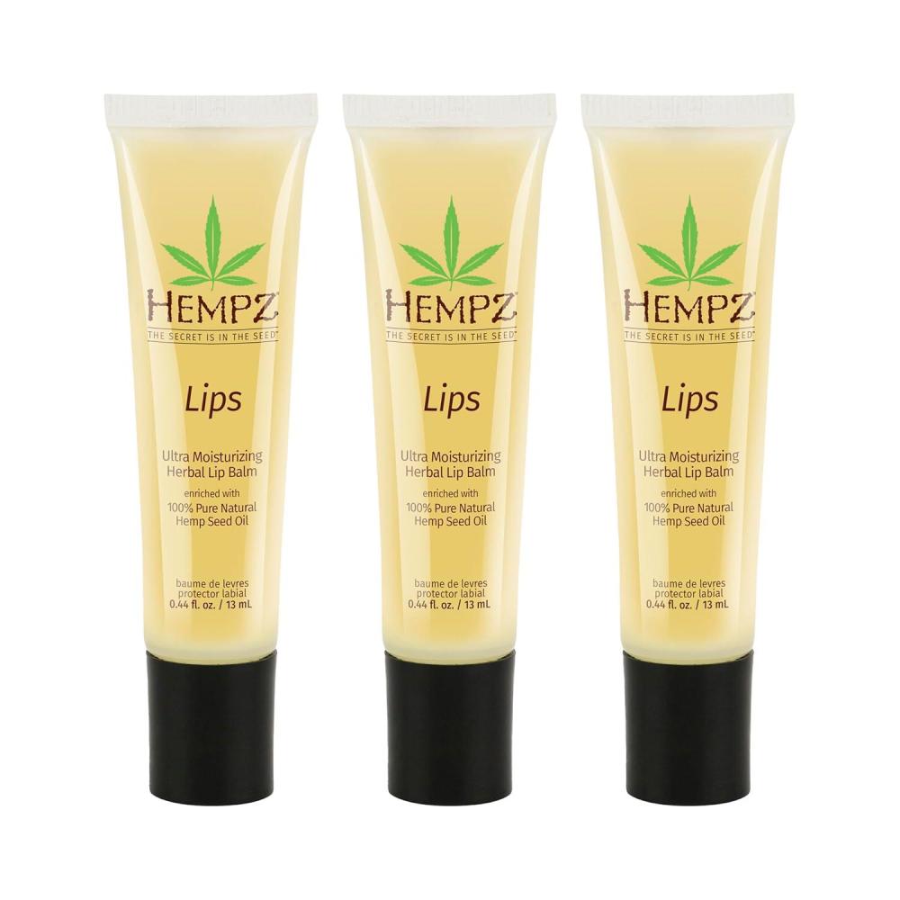 image:imageHempz Original Lip Balm 3Pack travel essential for dry cracked lips ultra hydrating gloss 44 oz