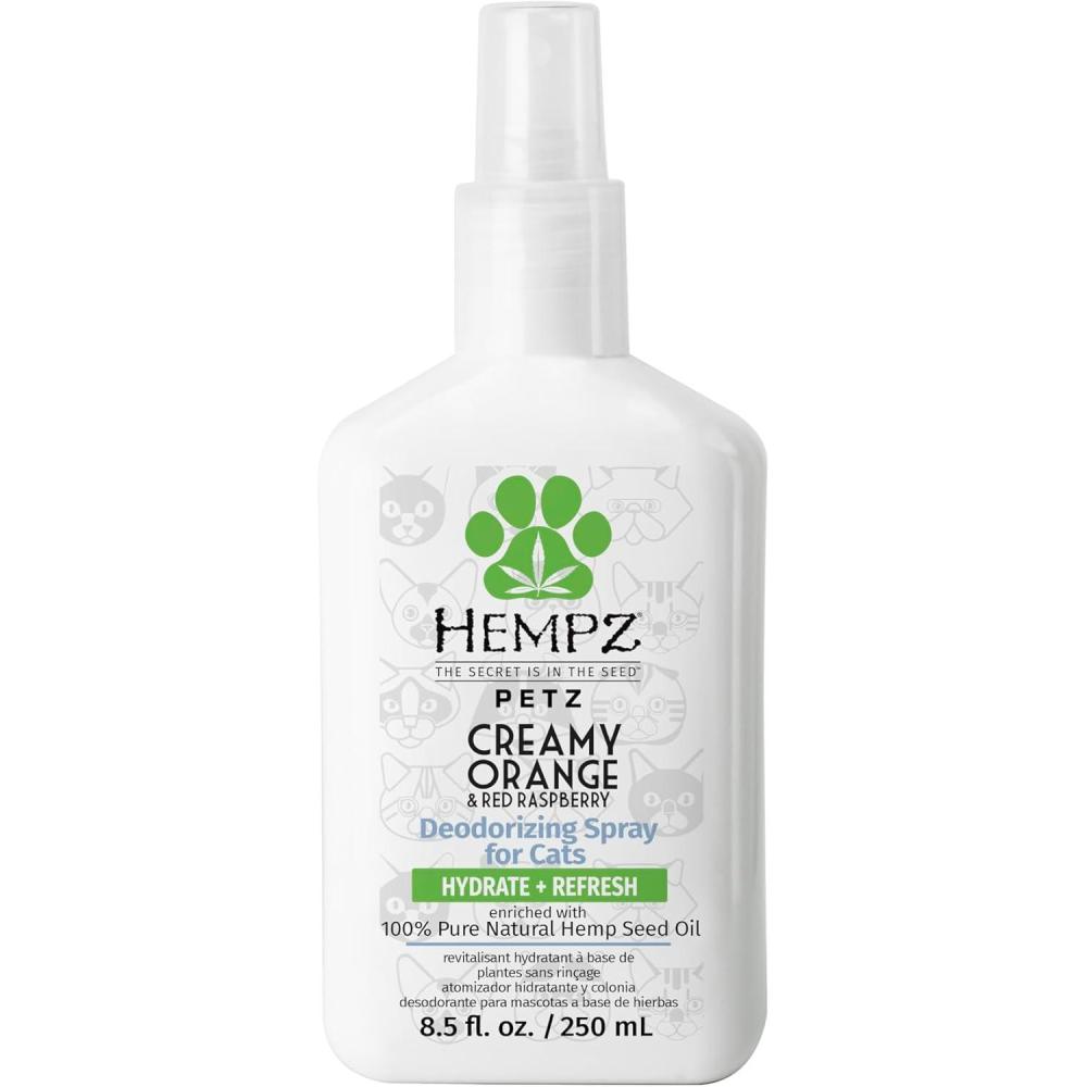 image:imageHempz Petz Cat Deodorizing Spray Pet Cologne Creamy Orange amp Red Raspberry Deodorizing Spray 85 fl oz