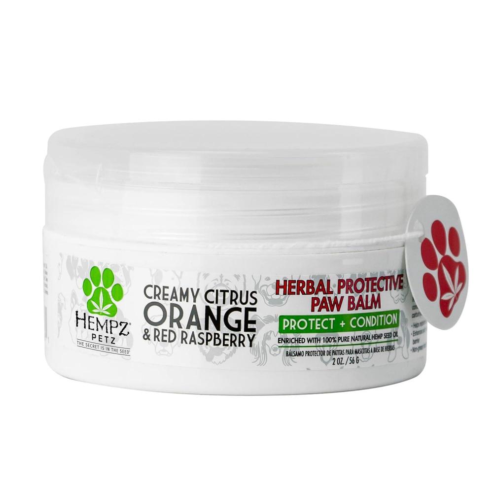 image:imageHempz Petz Dog Paw Balm Creamy Citrus Orange amp Red Raspberry Herbal Protective Balm 2 ozCreamy Citrus Orange  Red Raspberry
