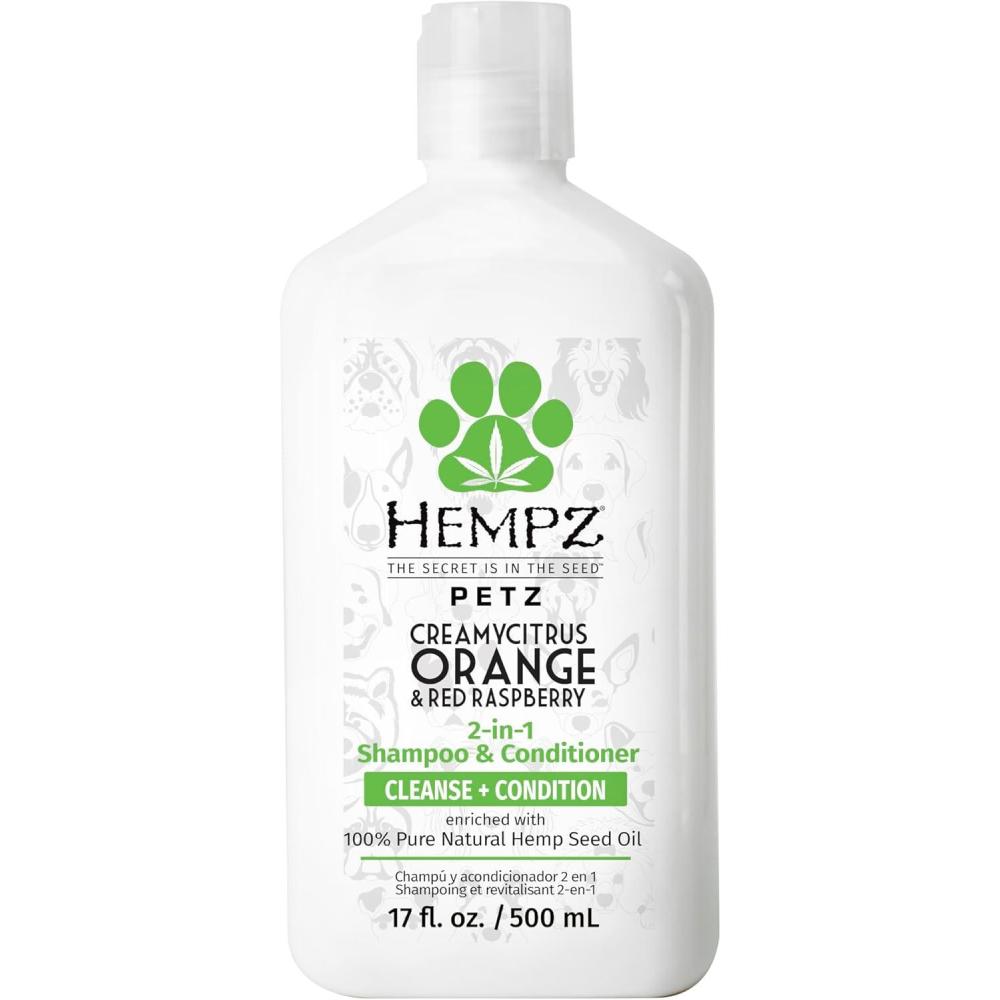 image:imageHempz Petz Dog Shampoo amp Conditioner Sweet Pineapple Honey Melon 2in1 Shampoo and Conditioner Cleans Conditions amp Moisturizes 17 fl OzCitrus and Raspberry