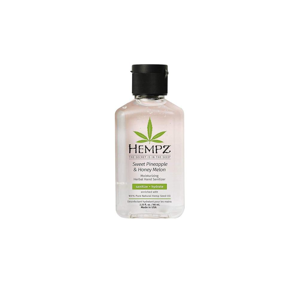 image:imageHempz Triple Moisture Herbal Moisturizing Hand Sanitizer 225 oz Scented Antibacterial Gel for Hands Kills 99 of Germs Grapefruit Fragranced Antiseptic with Skin HydrationSweet Pineapple Honey Melon