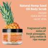 HEMPZ Triple Moisture Sugar Body Scrub – Grapefruit & Peach – All Natural Exfoliating Shea Butter, Sugar, and Salt – For Women, Men, and Teens – 7.3 fl oz(Pineapple & Honey Melon)