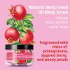 HEMPZ Triple Moisture Sugar Body Scrub – Grapefruit & Peach – All Natural Exfoliating Shea Butter, Sugar, and Salt – For Women, Men, and Teens – 7.3 fl oz(Pomegranate)