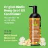 Hempz Biotin Conditioner – Original Light Floral & Banana – For Growth & Strengthening of Dry, Damaged and Color Treated Hair, Hydrating, Softening, Moisturizing 33.8 Fl OZ(Banana 33.8 Oz)