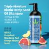 Hempz Biotin Hair Shampoo – Sweet Pineapple & Honey Melon – For Thin/Fine Hair Growth & Strengthening of Dry, Damaged and Color Treated Hair, Hydrating, Softening, Moisturizing – 33.8 Fl OZ(Peach & Grapefruit)