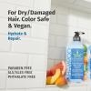 Hempz Biotin Hair Shampoo – Sweet Pineapple & Honey Melon – For Thin/Fine Hair Growth & Strengthening of Dry, Damaged and Color Treated Hair, Hydrating, Softening, Moisturizing – 33.8 Fl OZ(Peach & Grapefruit)