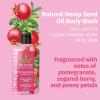 Hempz Body Wash – Sweet Pineapple & Honey Melon – Hydrating for Sensitive Skin, Scented, Exfoliating with Shea Butter, Pure Hemp Seed Oil, and Algae for Sensitive Skin – 17 fl oz(Pomegranate)
