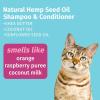 Hempz Petz, Cat Shampoo & Conditioner, Creamy Orange & Red Raspberry 2 in 1 Shampoo & Conditioner 17 oz.