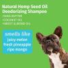 Hempz Petz Dog Shampoo, Creamy Citrus Orange & Red Raspberry Herbal Deodorizing Cleanser, 17 oz.(Sweet Pineapple & Honey Melon (Deodorizing))