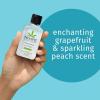 Hempz Triple Moisture Herbal Moisturizing Hand Sanitizer, 2.25 oz. – Scented Antibacterial Gel for Hands – Kills 99% of Germs, Grapefruit Fragranced Antiseptic with Skin Hydration(Citrus)