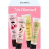 Hempz New Lip Balm Gift Set, Juicy Peach, Dark Red Cherries, Original and Whipped Vanilla, 4 Pack Set