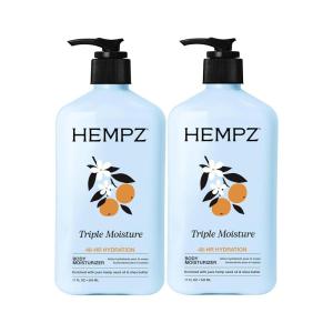 Hempz Body Lotion – Sweet Pineapple & Honey Melon + Coconut & Watermelon Daily Moisturizing Cream, Shea Butter, Aloe – Skin Care Products, Hemp Seed Oil – 17 fl oz, 2-Pack Bundle(Grapefruit & Sparkling Peach)