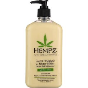 Hempz Body Moisturizer Sweet Pineapple and Honey Melon 17 Ounce Pump (500ml) (Pack of 6)(17 Ounce (Pack of 6))