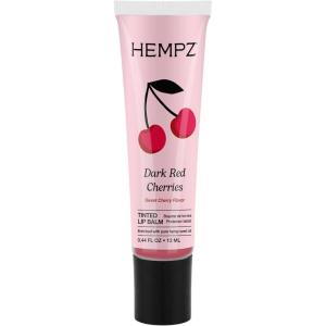 Hempz Cherry Tinted Lip Balm, hydrating gloss for dry cracked lips, Dark Red Cherries, .44 fl.oz.
